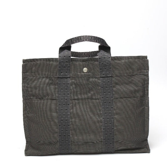 Hermes Tote Bag Canvas Gray Tote Bag 38