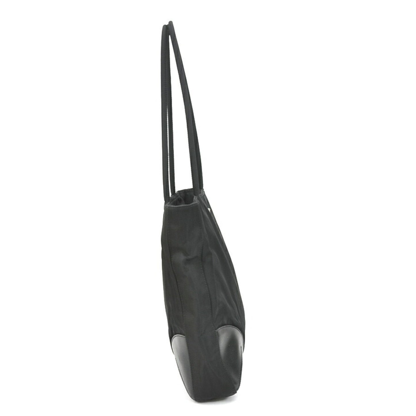 Prada Shoulder Bag Tote Unisex Leather Nylon Black