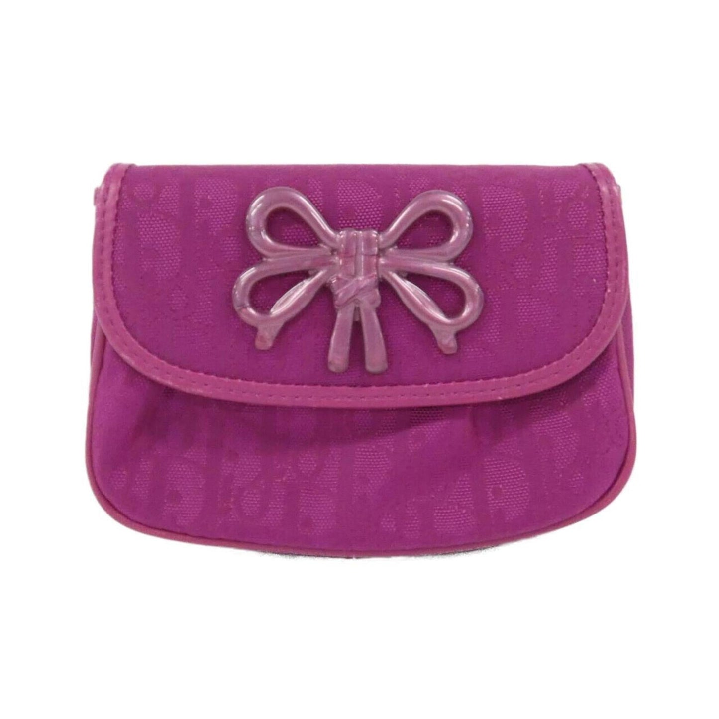 Dior Handbag Christian Pouch Nylon Purple Satchel Bag