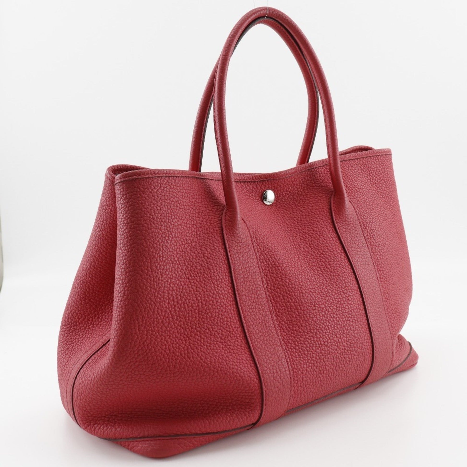 Hermes Garden Negonda Tote Bag Leather Pink