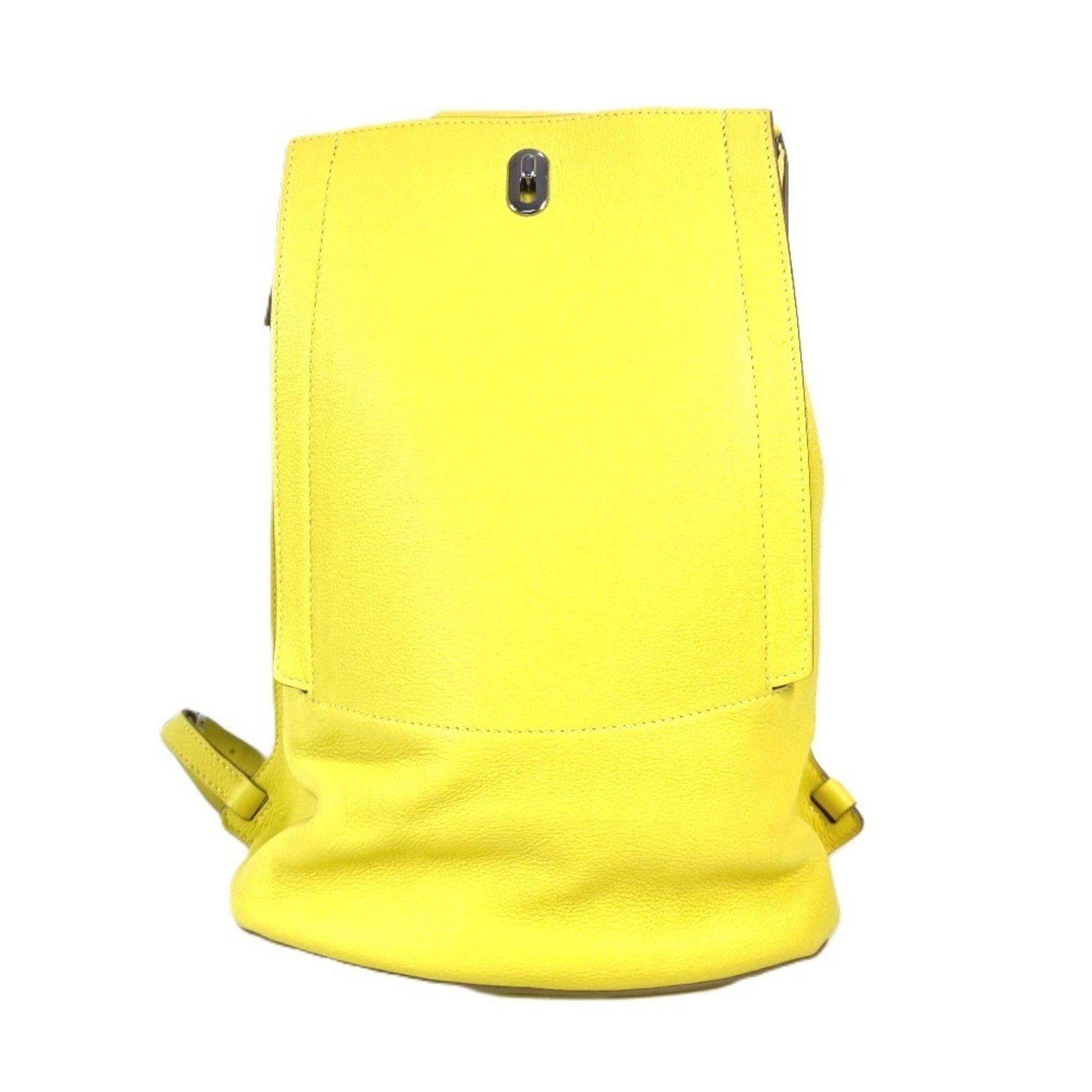 Hermes Backpack Leather Yellow