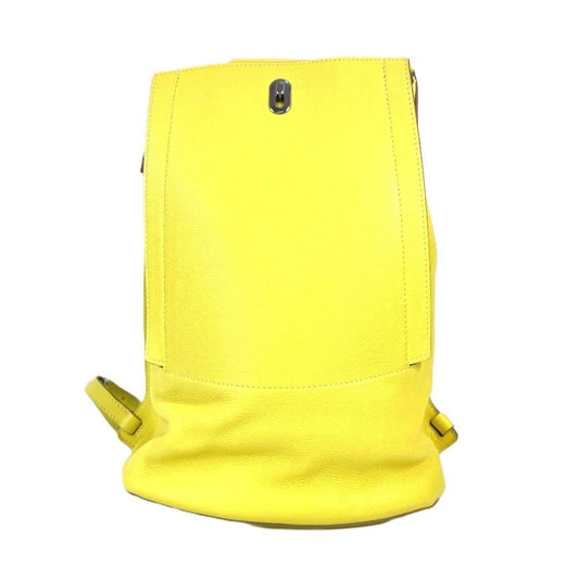Hermes Backpack Leather Yellow