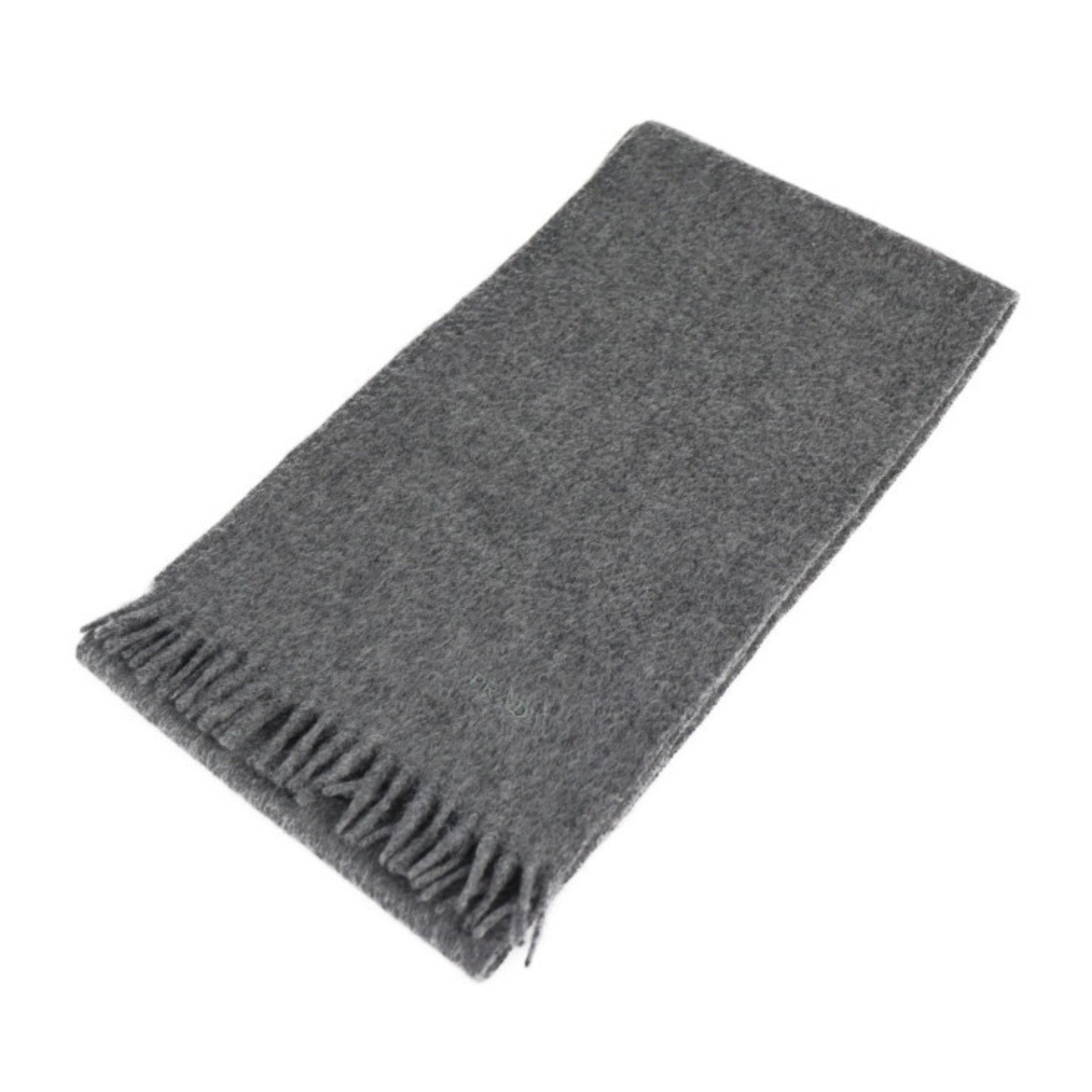 Prada Muffler Cashmere Wool Ardesia System With Tag Luxury Gray Travel Bag
