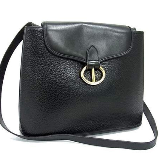 Dior Handbag Christian Shoulder Bag 8 Leather Black