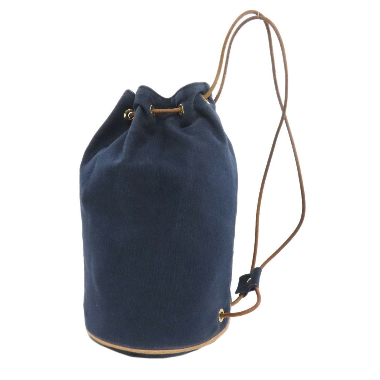 Hermes Cotton Shoulder Bag Navy