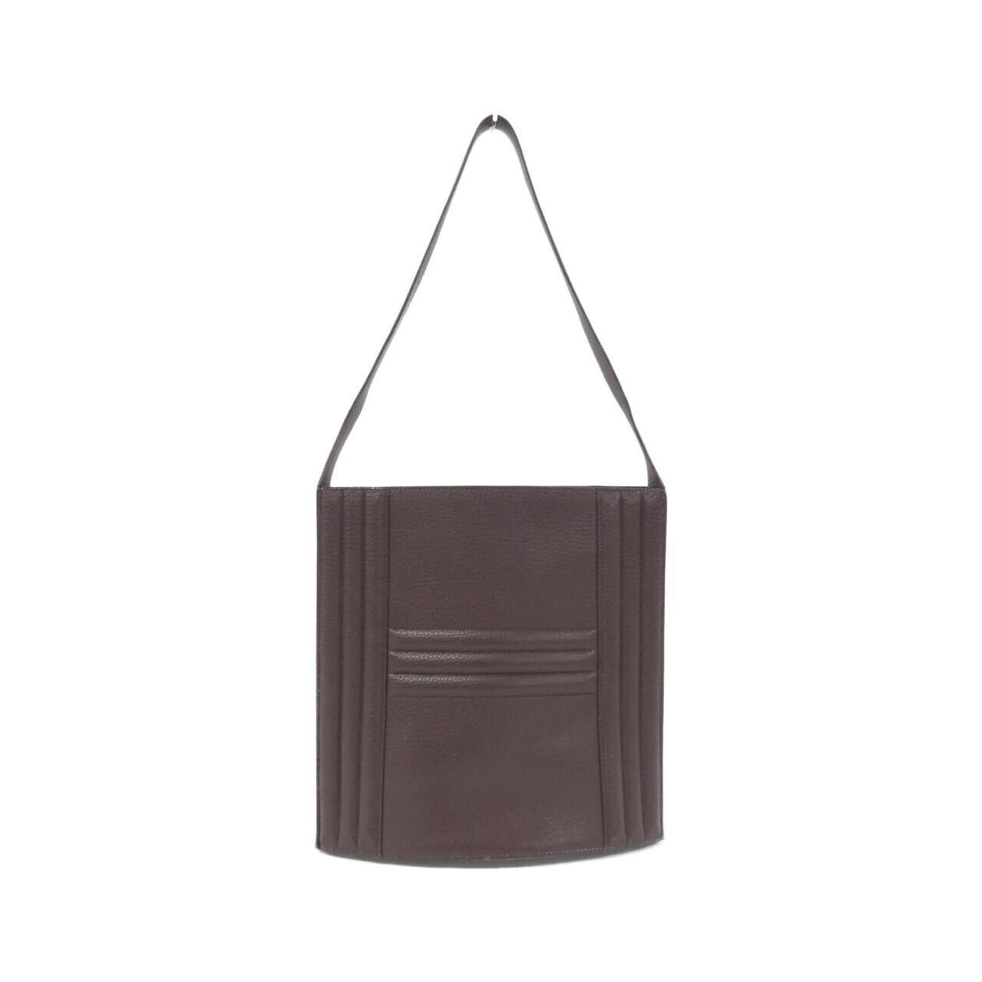 Hermes Kelly Marron Fjord Shoulder Bag Leather