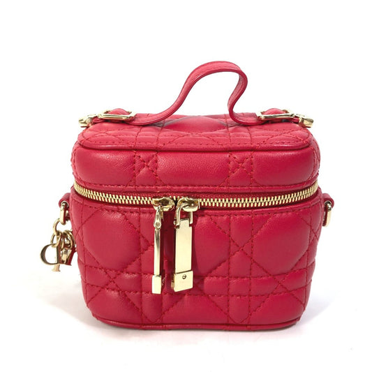Dior Handbag Christian Leather Red