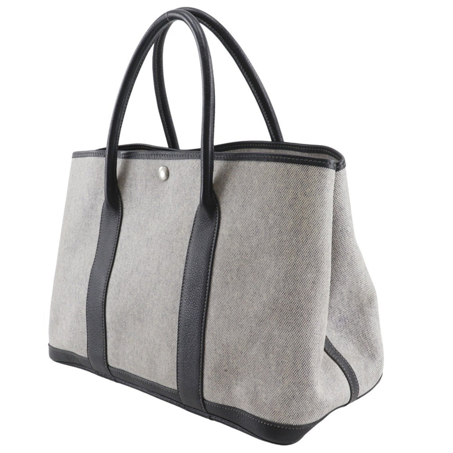 Hermes Toile Tote Bag Gray