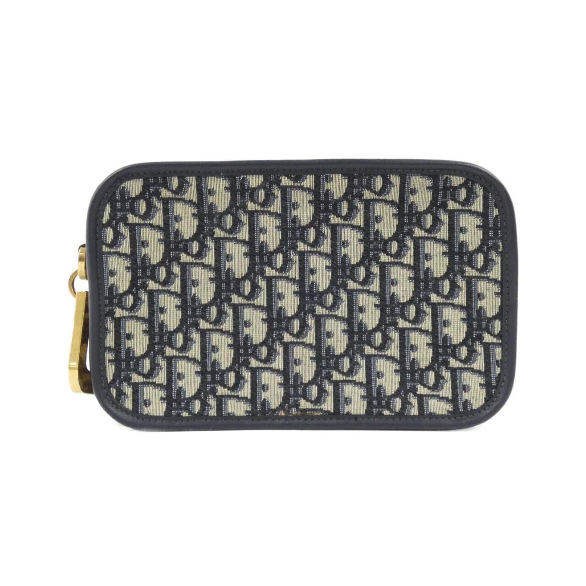 Dior Handbag Christian 3 Canvas Blue