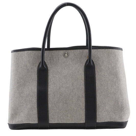 Hermes Toile Tote Bag Gray