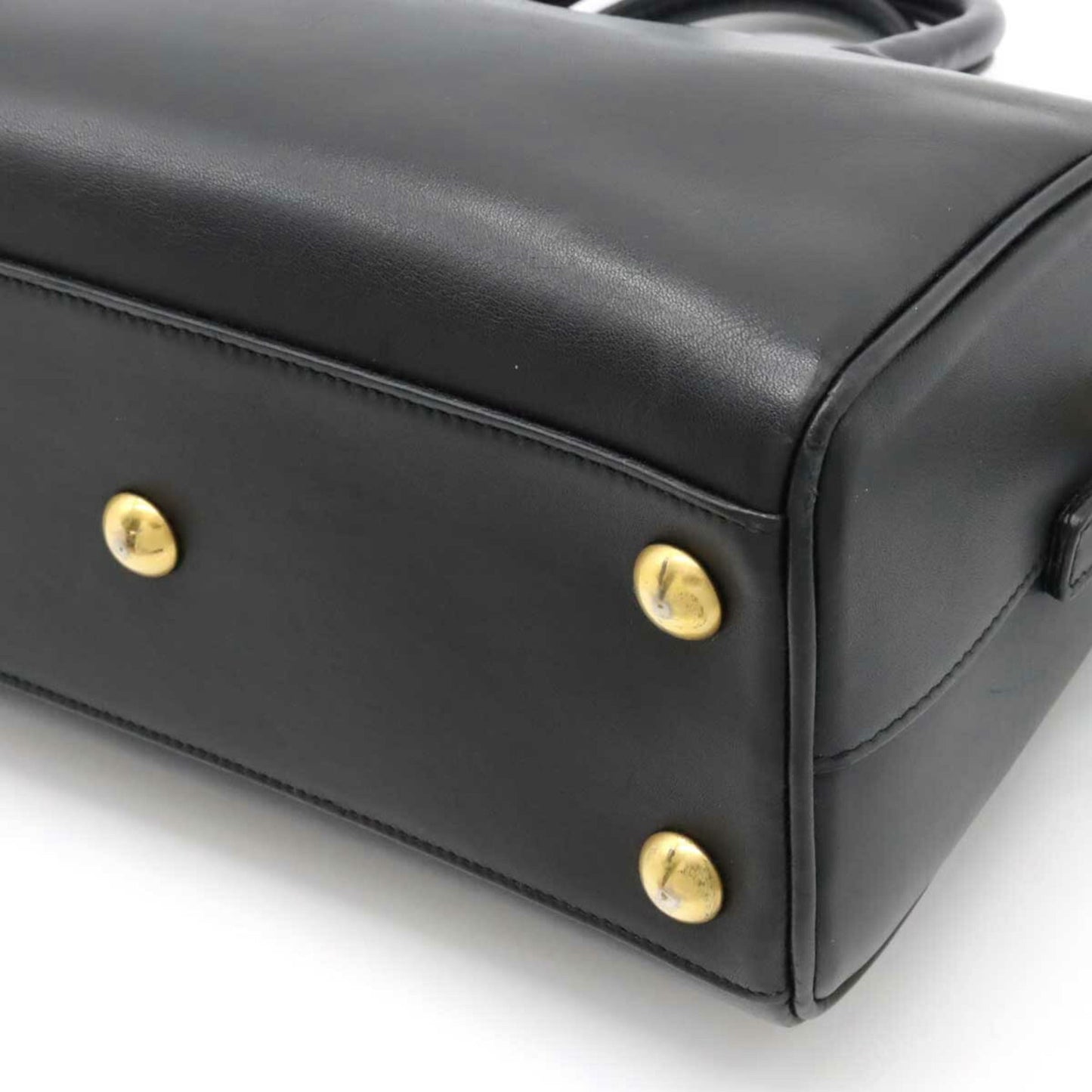 YSL Saint Laurent Shoulder Bag Leather Leather Black 330958