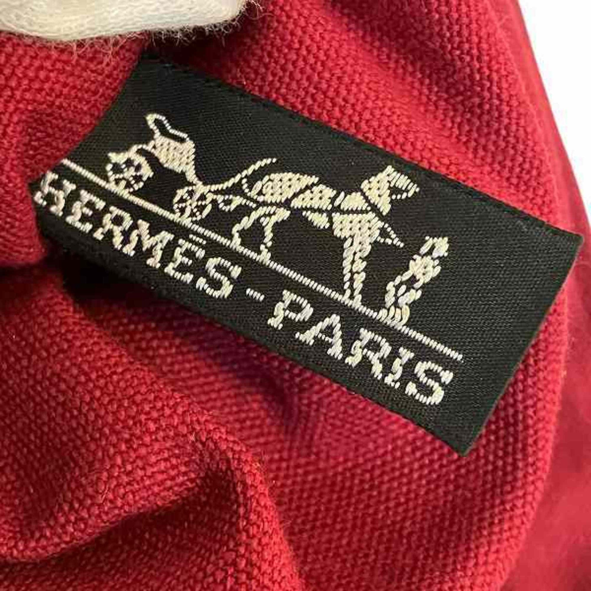 Hermes Color Tote Bag Leather Canvas Brown