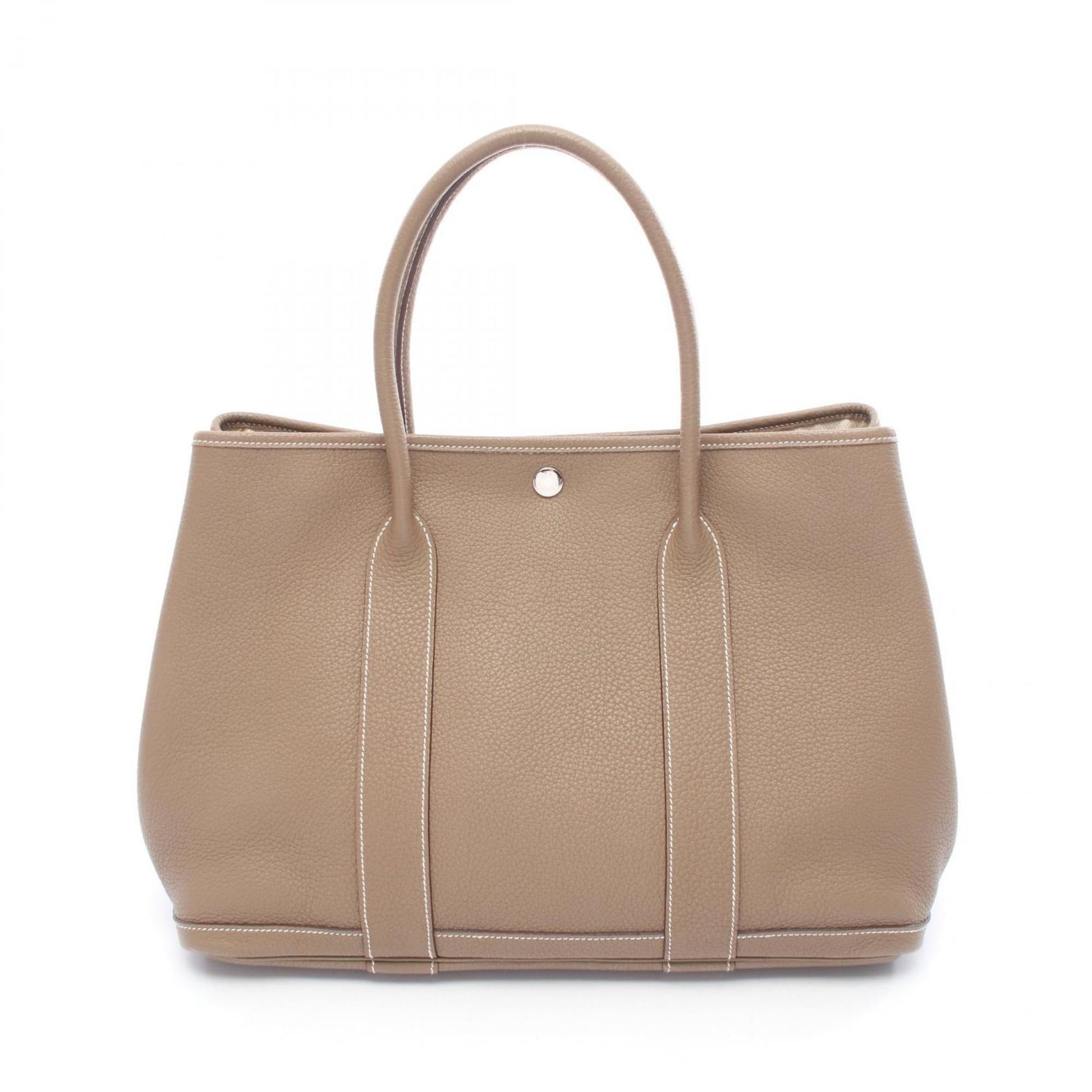 Hermes Negonda Tote Bag Leather Brown Leather Tote Bag