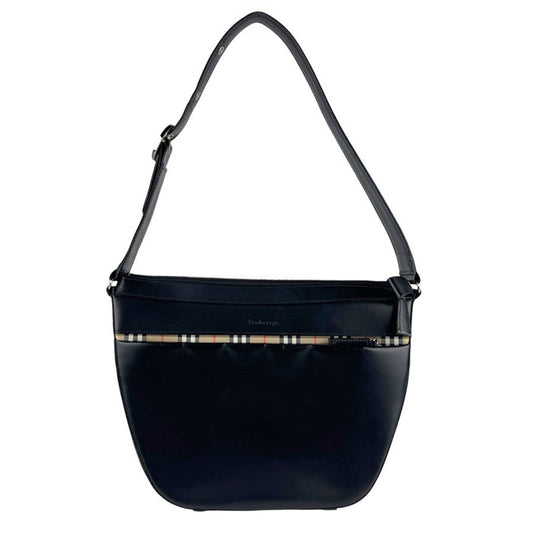 Burberry Shoulder Bag Leather Black Leather Shoulder Bag