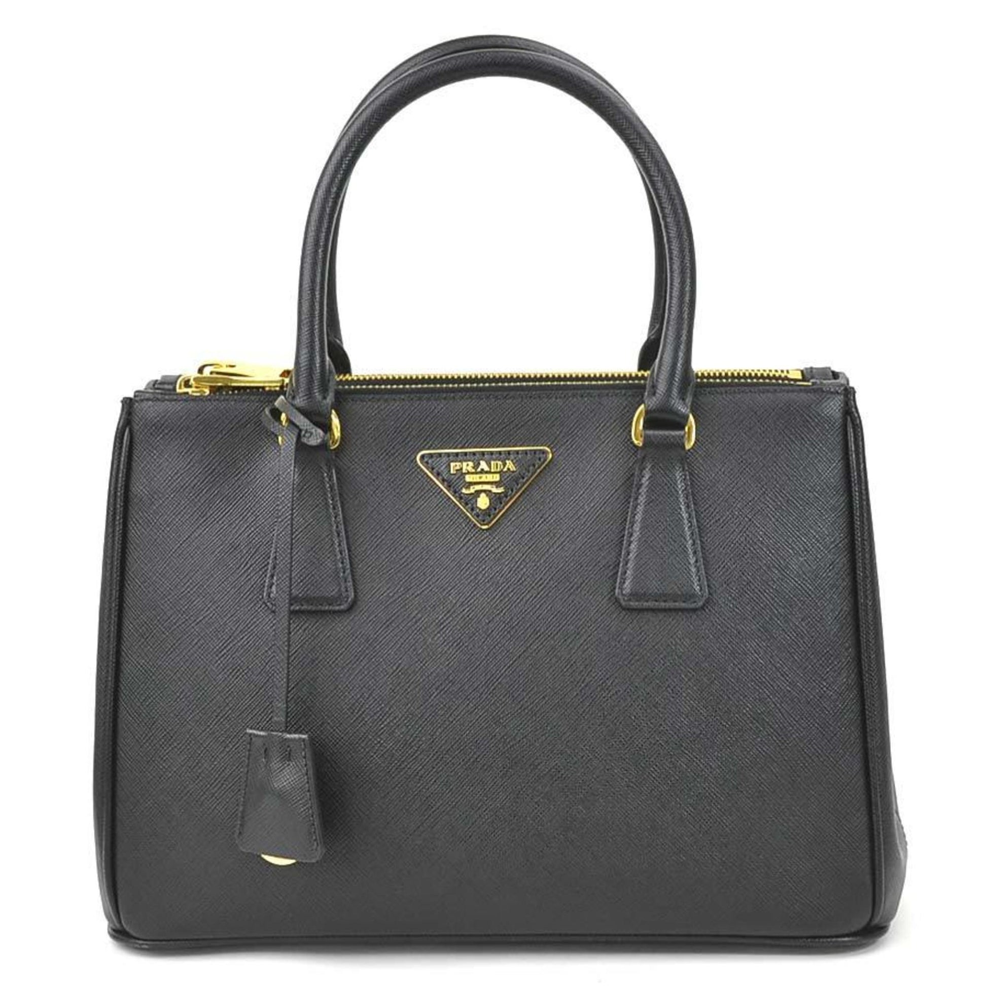 Prada Handbag Shoulder Bag Lux Calf Ladies Black