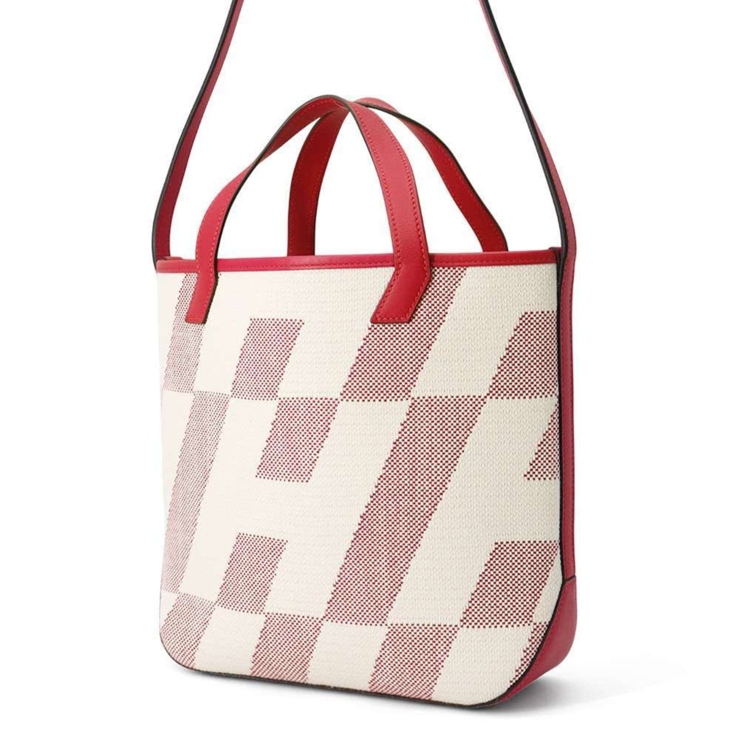 Hermes Kara Swift Toile Handbag Tote Bag Leather