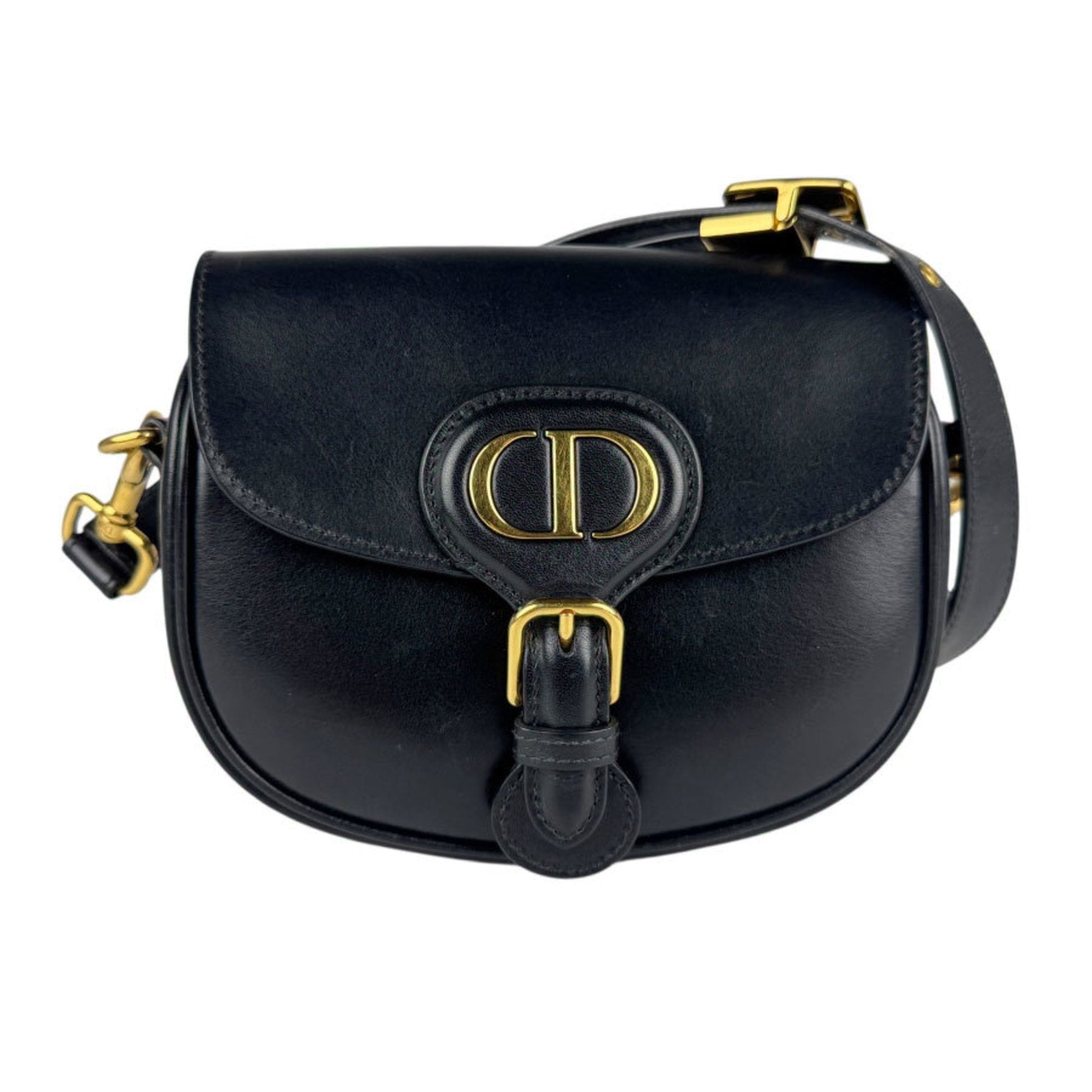Dior Handbag Christian Shoulder Bag 32 Leather Black