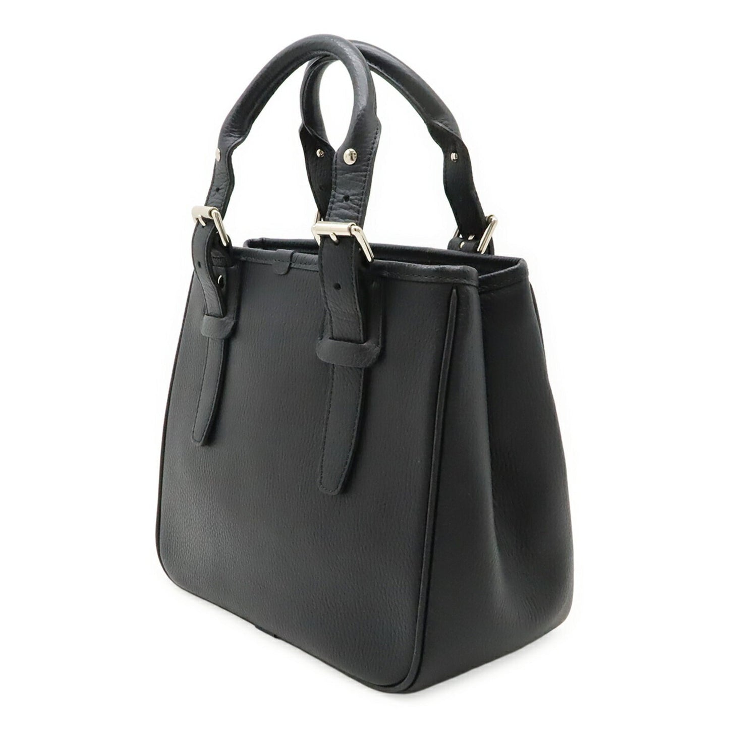 Burberry Handbag Tote Bag Leather Black