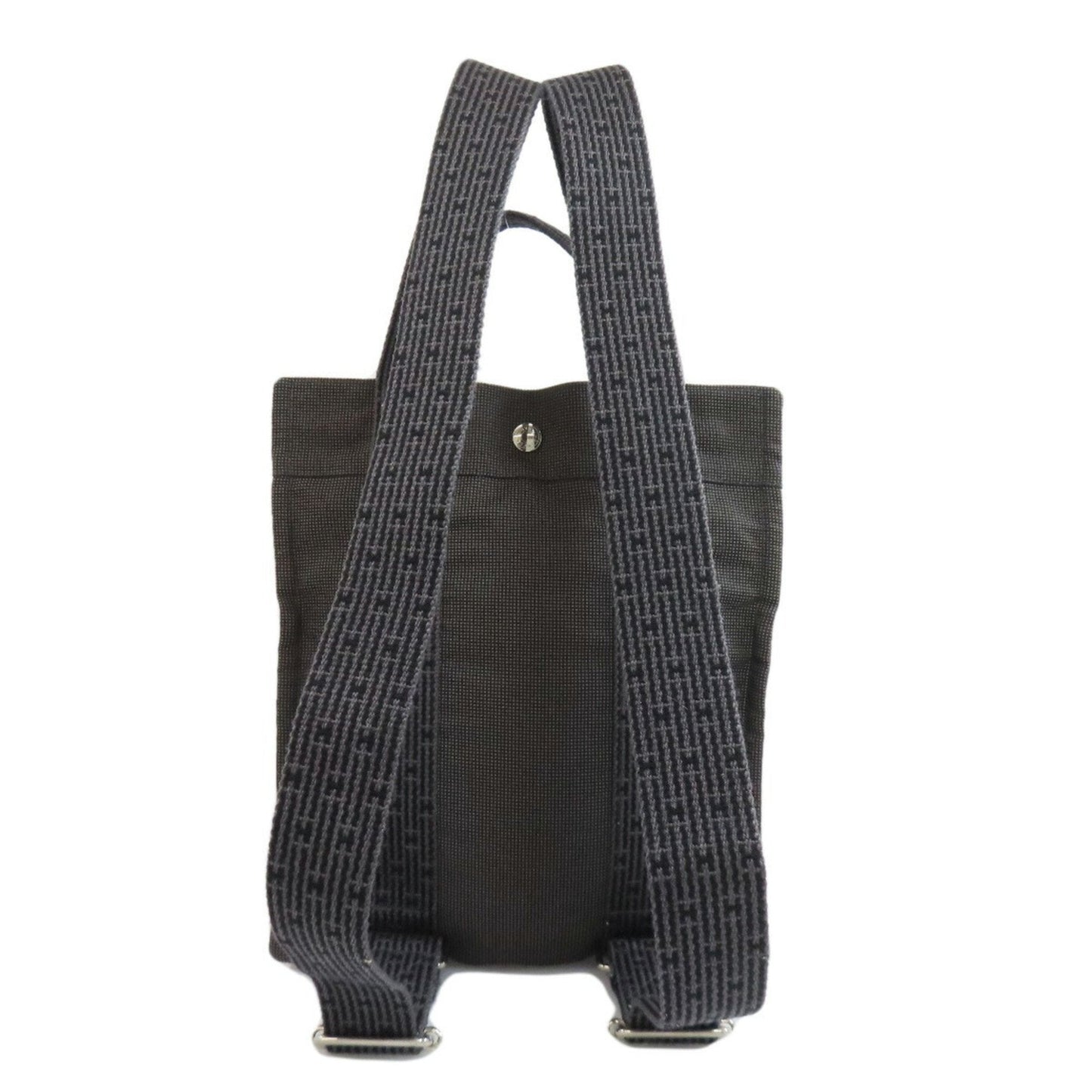 Hermes Backpack Canvas Gray Canvas Backpack 12