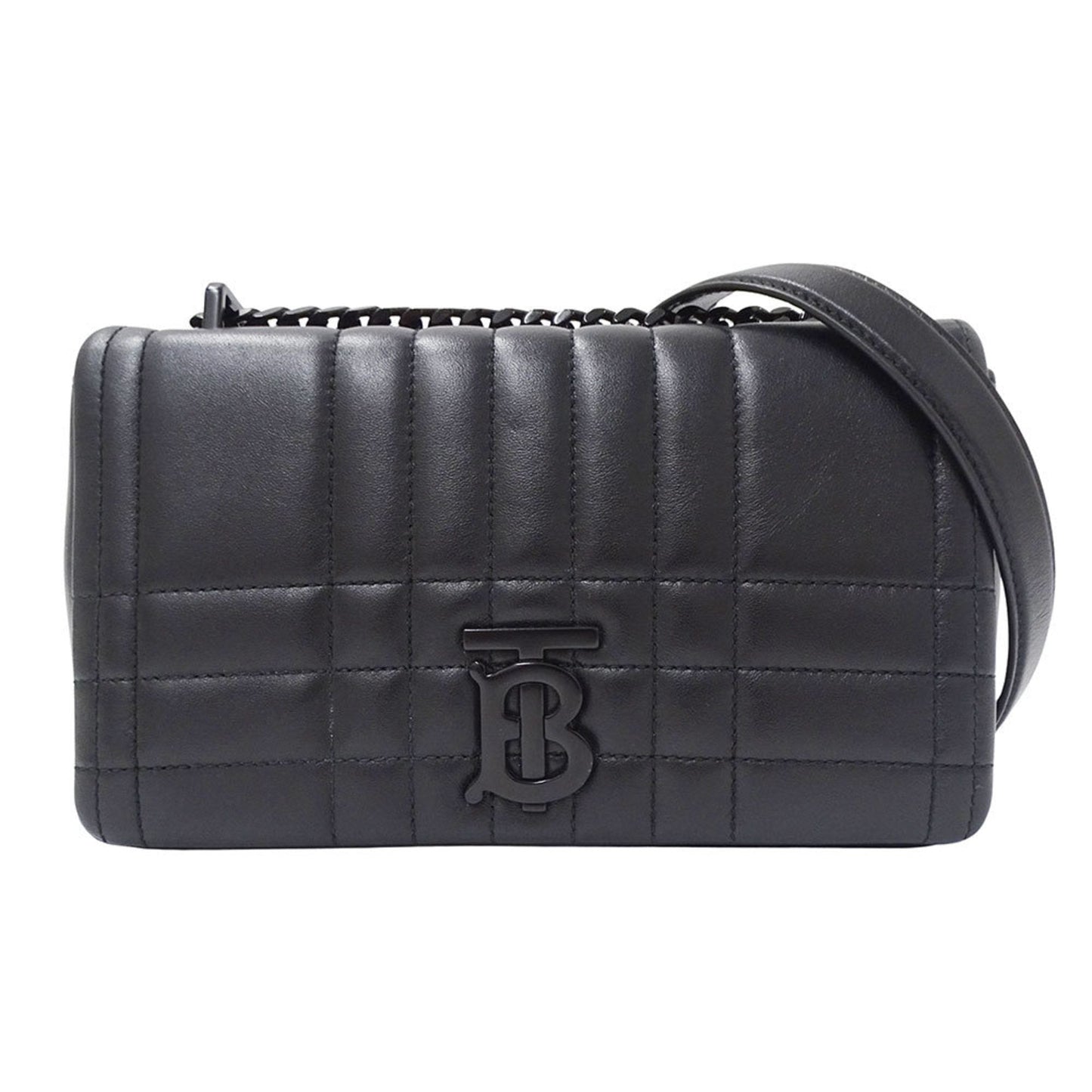 Burberry Shoulder Bag Leather Black Shoulder Bag 46