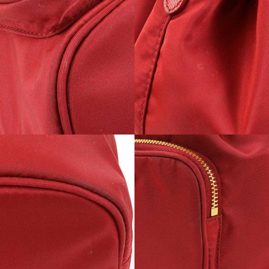 Prada Crossbody Shoulder Bag Handbag Ladies Nylon Red