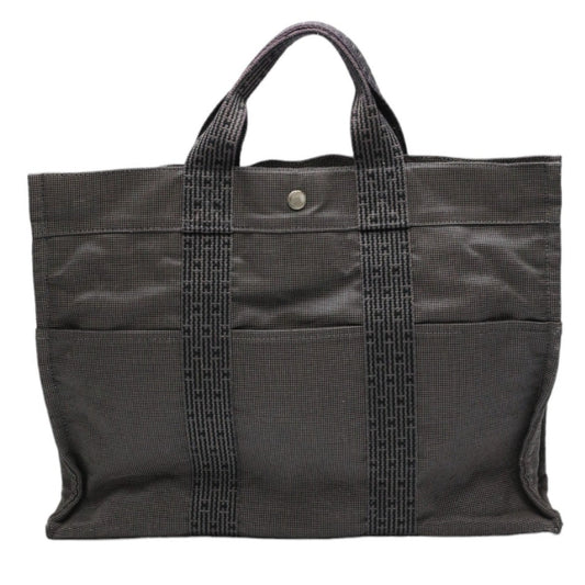 Hermes Tote Bag Canvas Gray Tote Bag 33