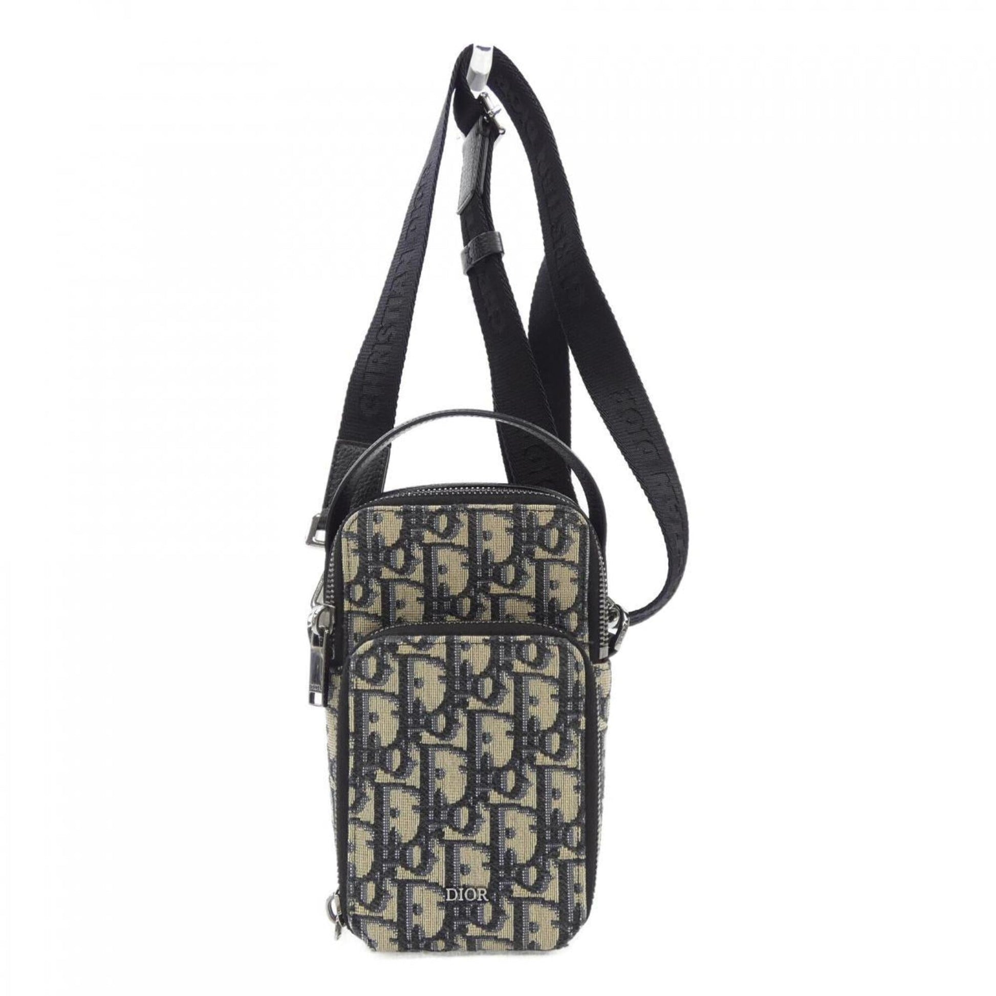 Dior Handbag Christian 4 Black Beige Navy
