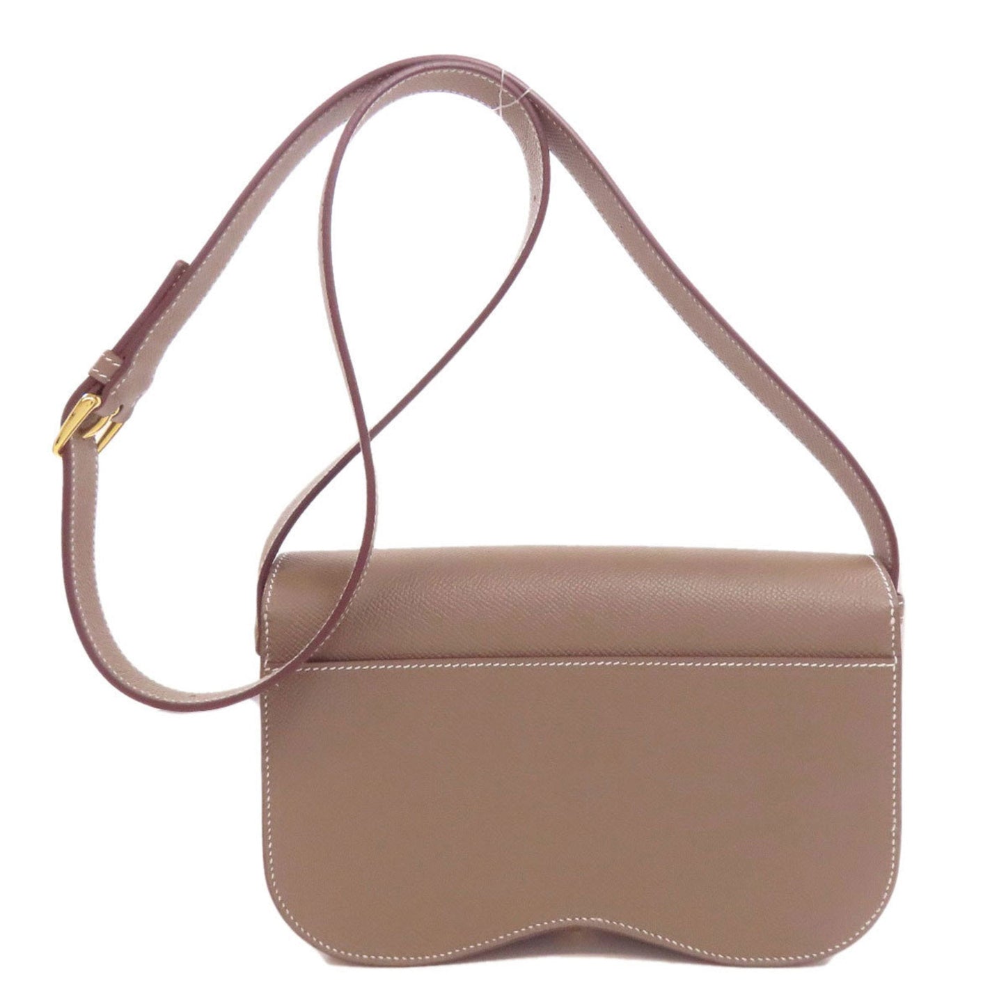 Hermes Etoupe Epsom Shoulder Bag Leather Gray