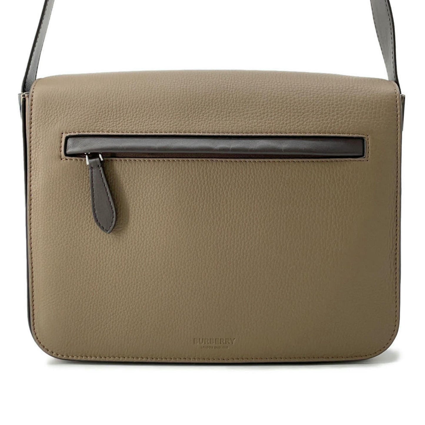 Burberry Messenger Bag Shoulder Bag Leather Brown