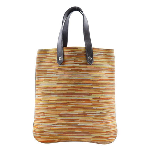 Hermes Vibrato Handbag Tote Bag Leather Orange