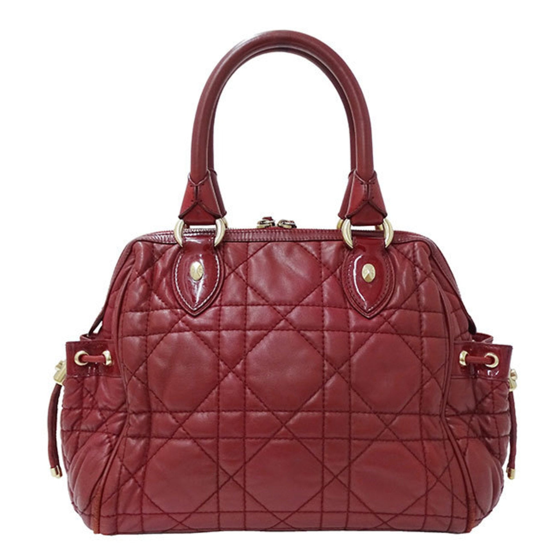 Dior Handbag Christian Color 3 Leather Red