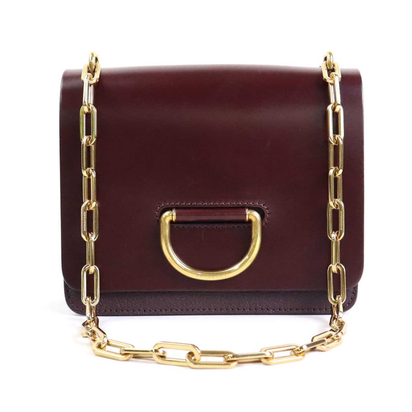 Burberry Bordeaux Shoulder Bag Leather Shoulder Bag 1