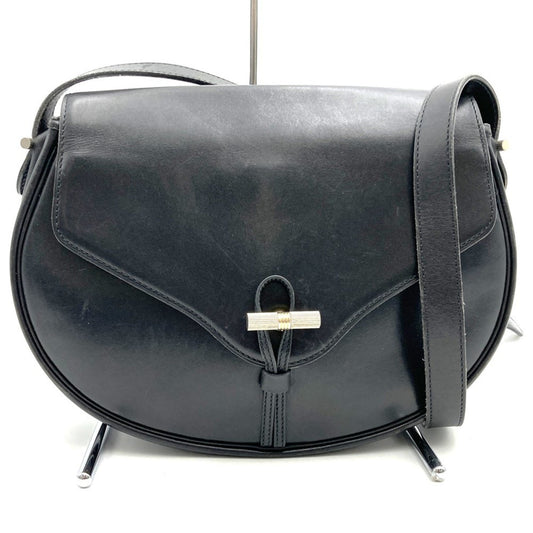 Dior Handbag Christian Shoulder Bag 30 Leather Black