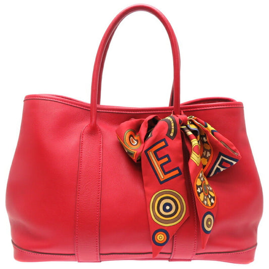 Hermes Color Swift Tote Bag Leather Red