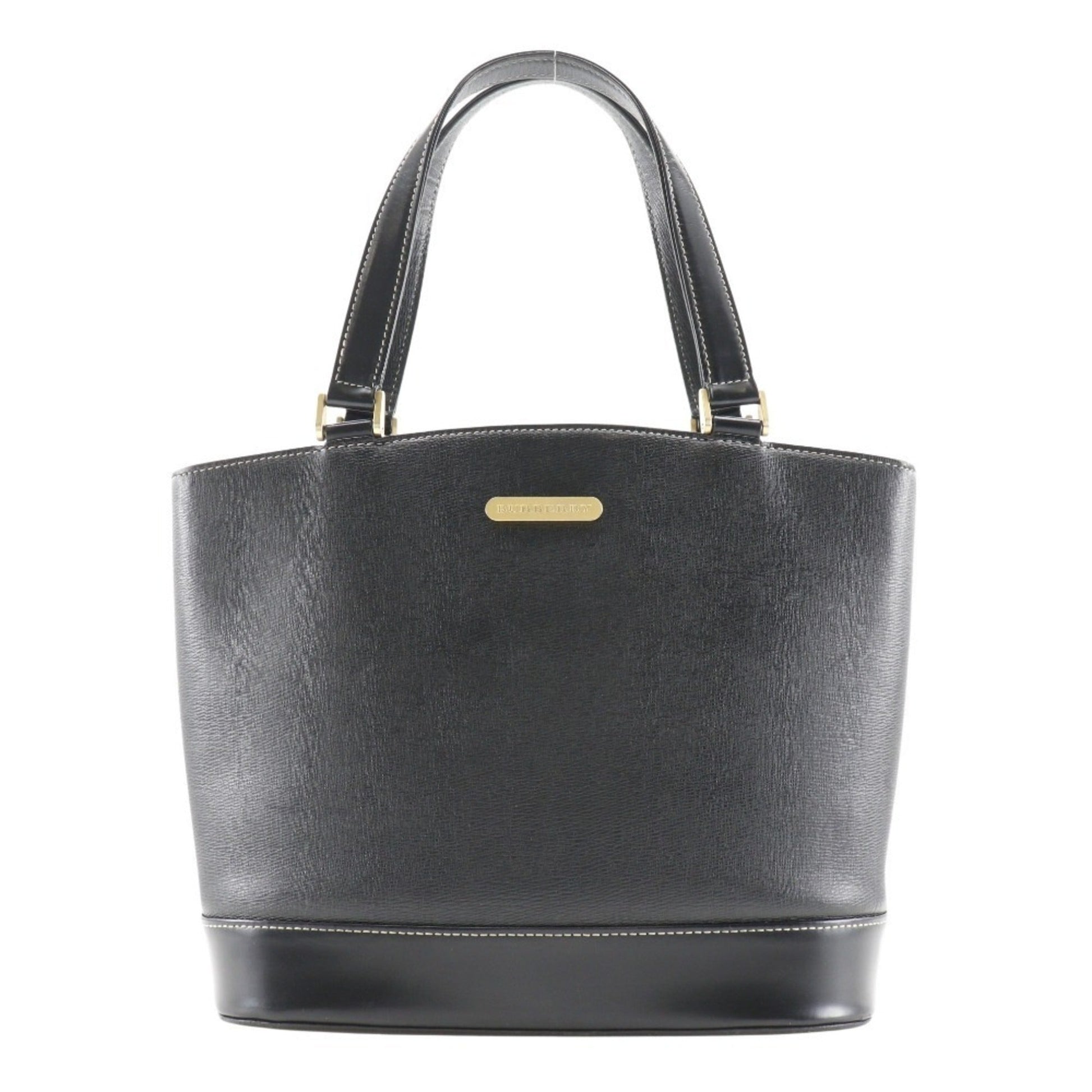 Burberry Handbag Tote Bag Leather Black Tote Bag 4