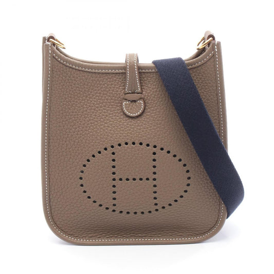 Hermes Evelyne Taurillon Clemence Shoulder Bag Leather Brown Shoulder Bag 1
