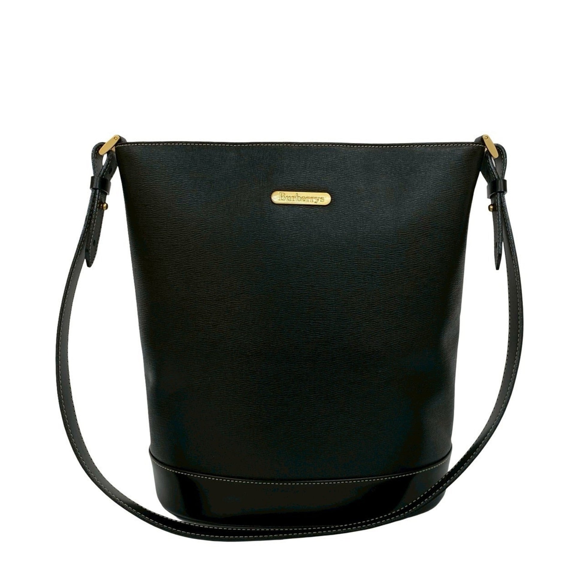 Burberry Shoulder Bag Sling Bag Leather Black