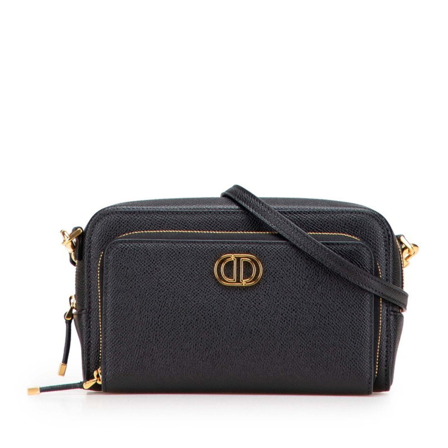 Dior Handbag Christian Pouch Shoulder Bag Black