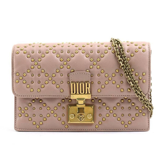 Dior Handbag Christian Shoulder Bag 16 Leather Pink