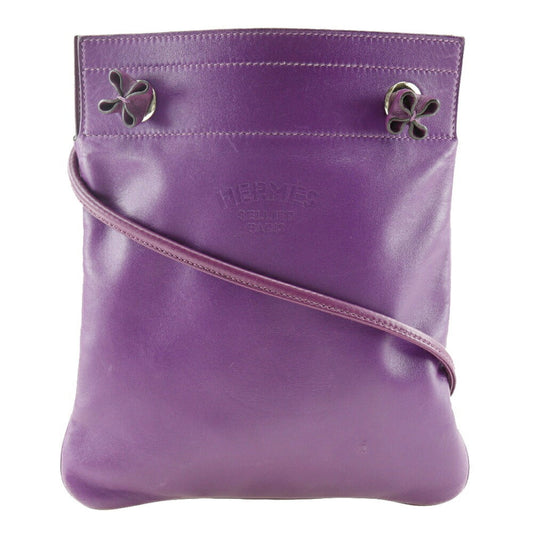 Hermes Swift Shoulder Bag Leather Purple