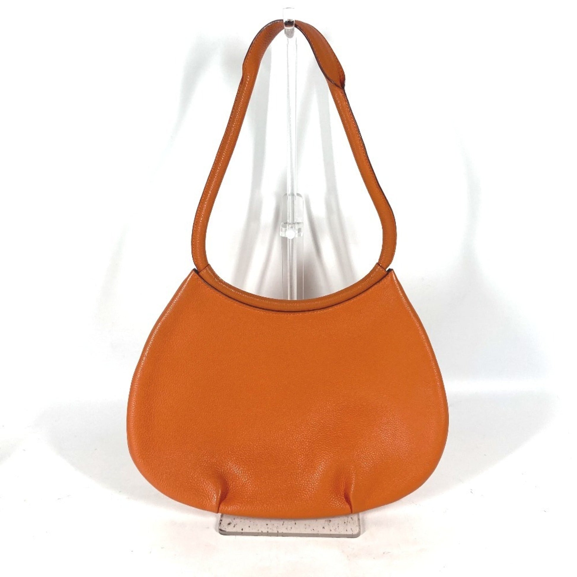 Hermes Shoulder Bag Leather Orange