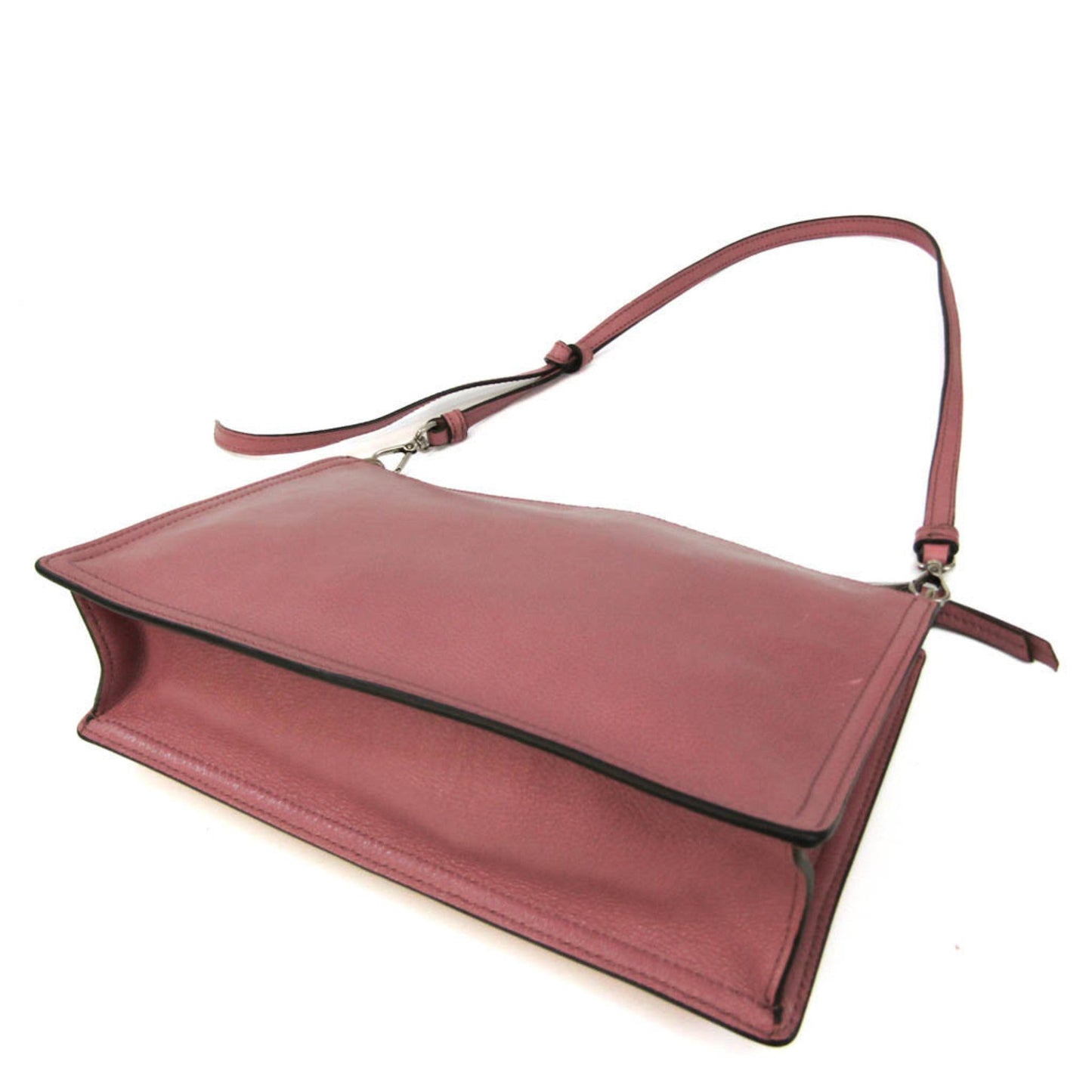 Prada Etiquette Women Shoulder Bag Leather Pink