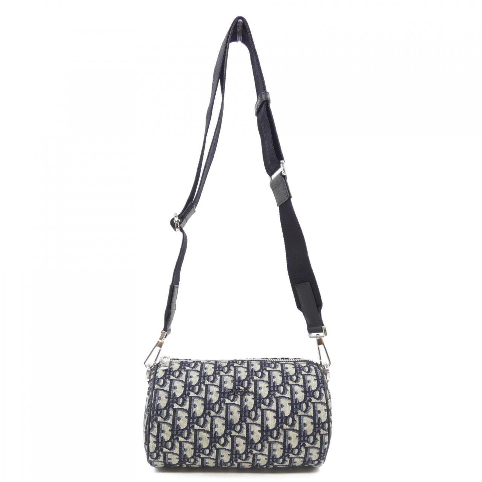 Dior Handbag Christian 2 Black Beige Navy
