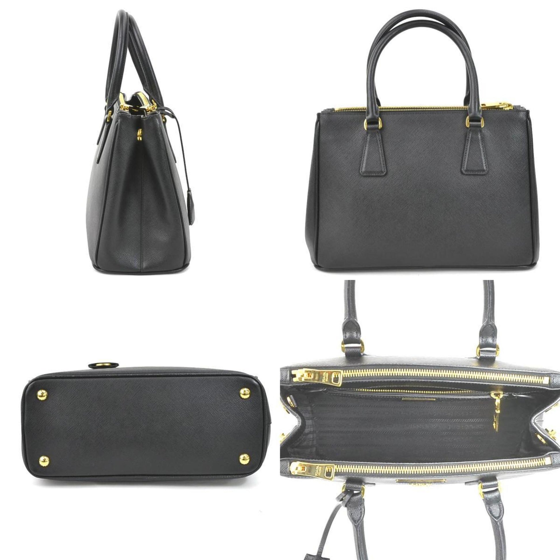 Prada Handbag Shoulder Bag Lux Calf Ladies Black