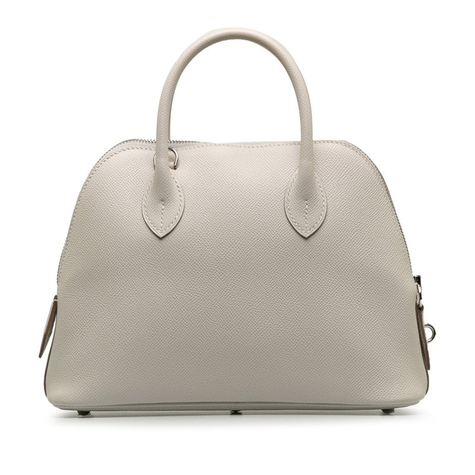 Hermes Epsom Handbag Shoulder Bag Leather White