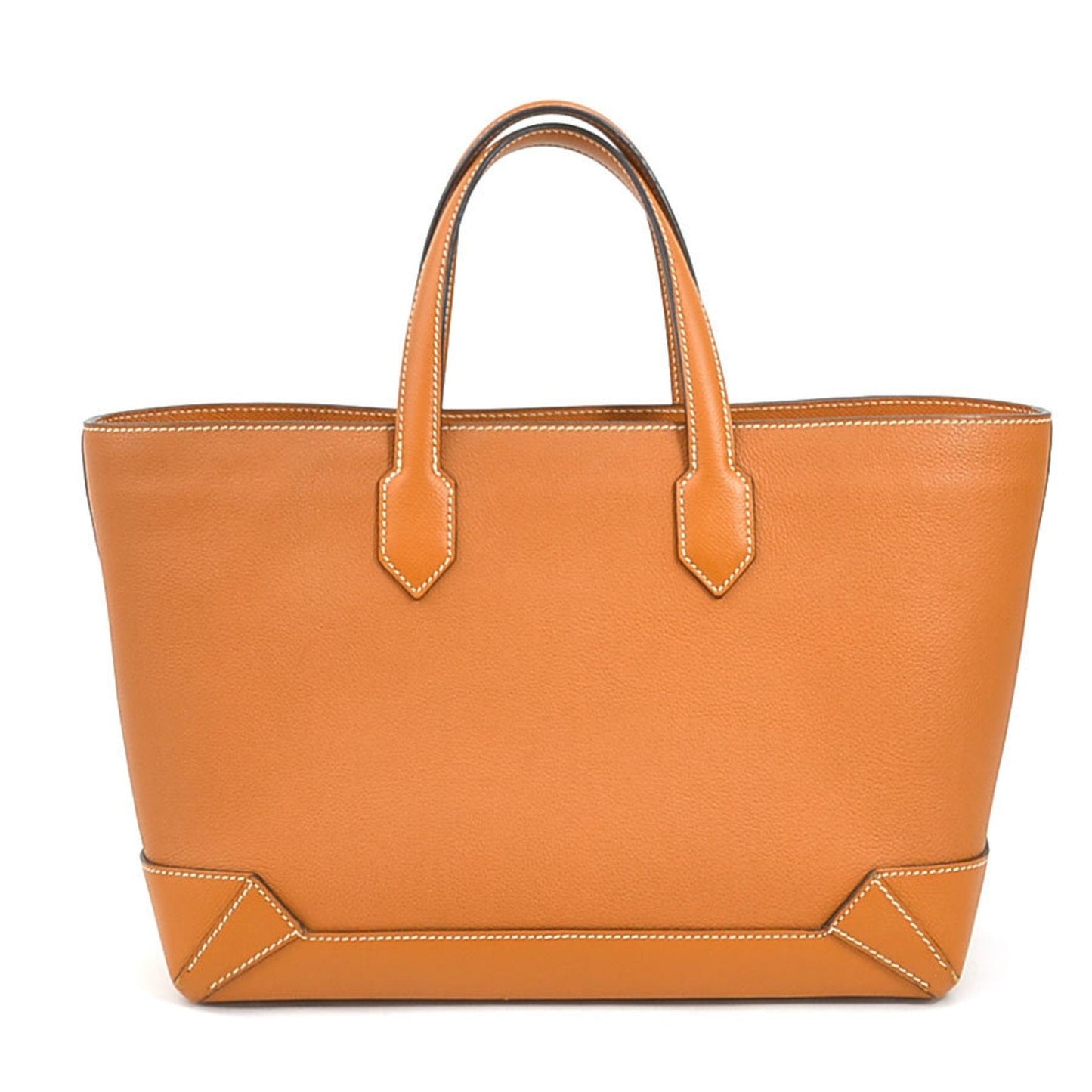 Hermes Toffee Epsom Evercalf Handbag Tote Bag Leather