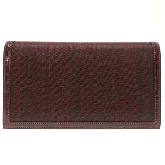 Hermes Bordeaux Crinoline Color Crinoline Clutch Bag Red