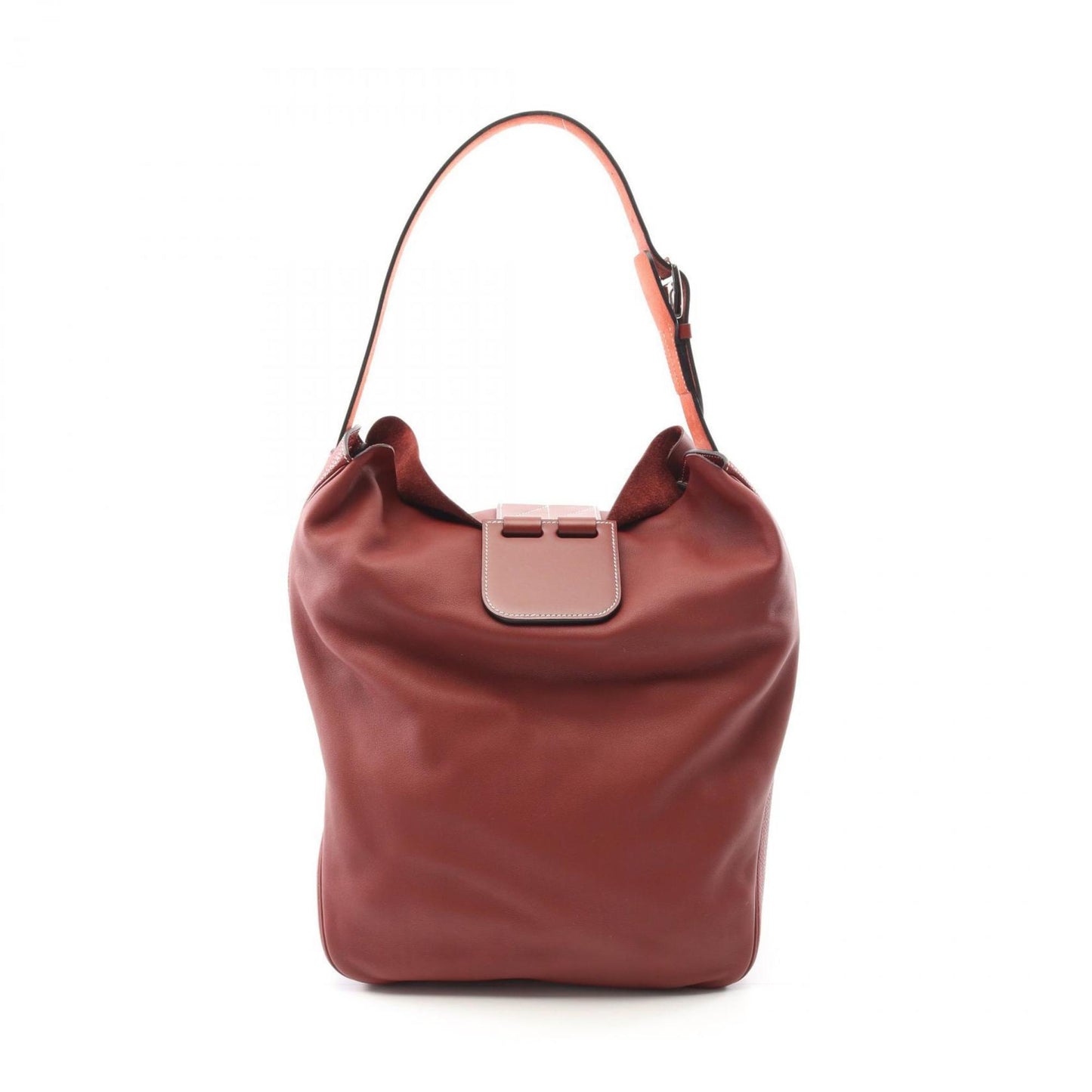 Hermes Bordeaux Taurillon Clemence Swift Shoulder Bag Leather
