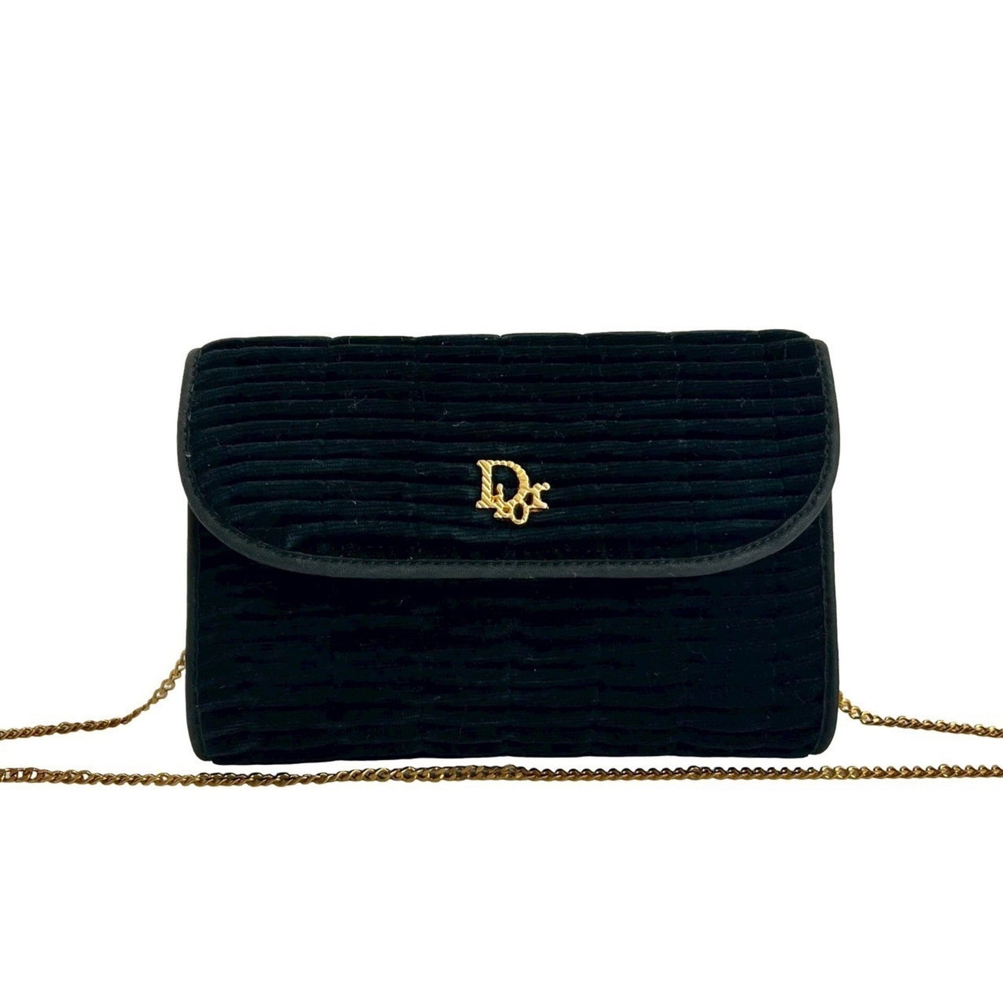 Dior Handbag Christian Pochette Shoulder Bag Black