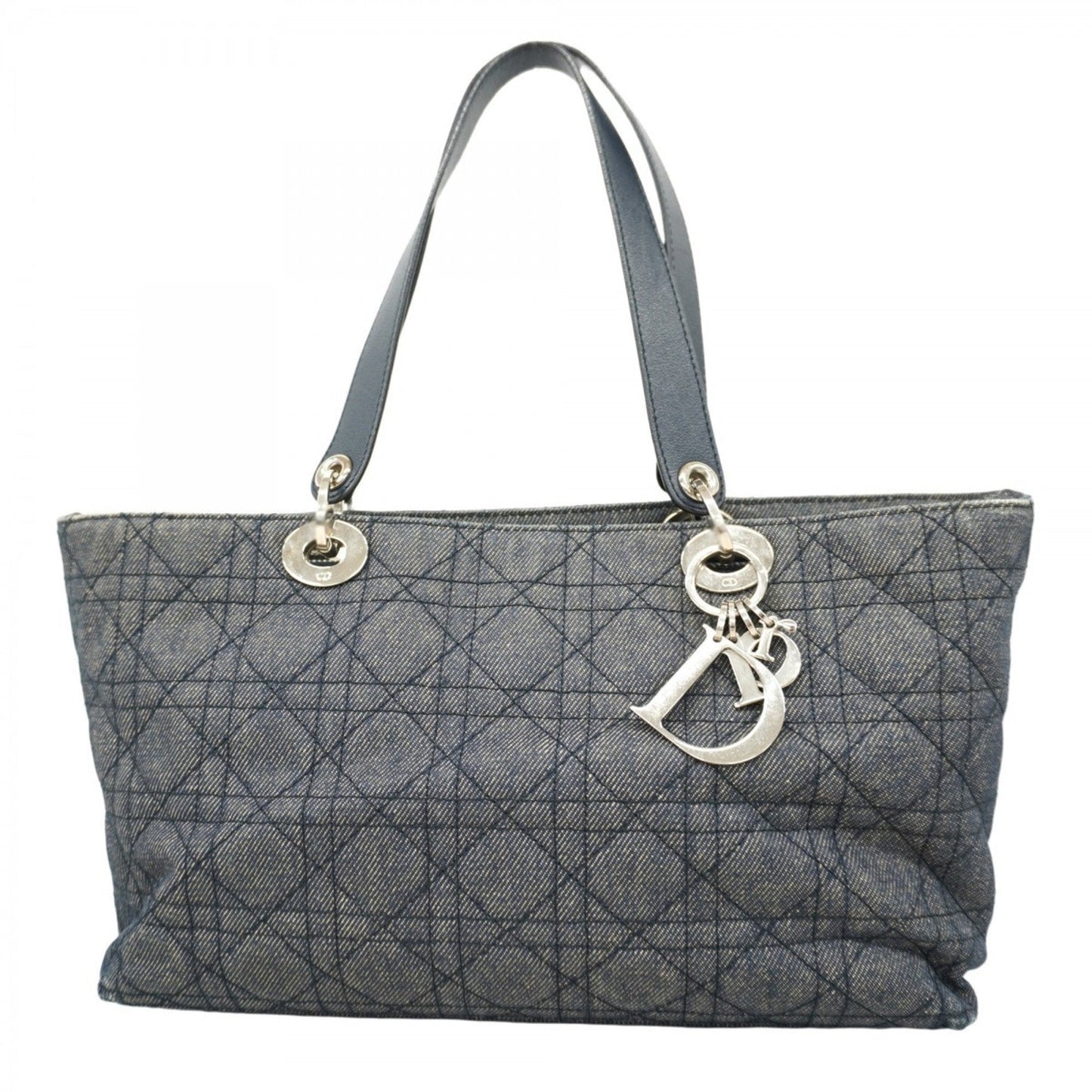 Dior Handbag Christian Denim Blue Navy